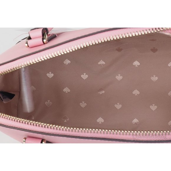 NWT Kate Spade Sadie Medium Pink Saffiano Leather Dome Crossbody Satchel Handbag - Picture 8 of 10